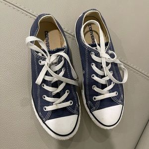 Blue converse shoes